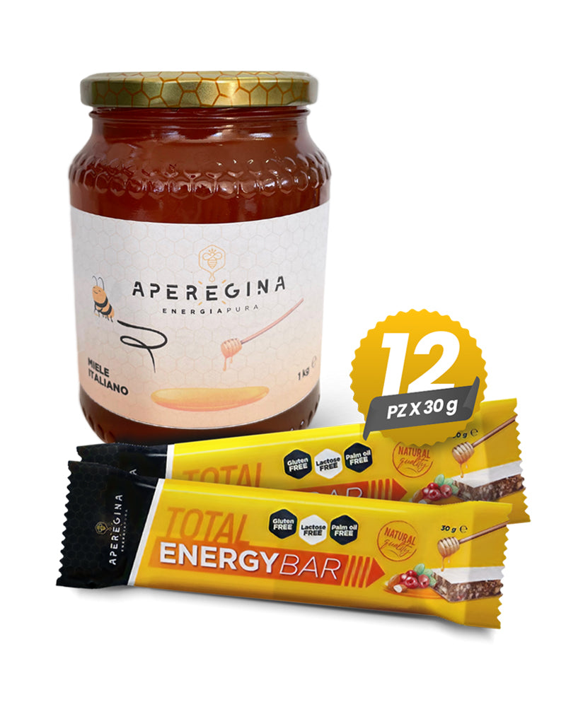 Bundle Miele (1 kg) + Total Energy Bar (12 pz)